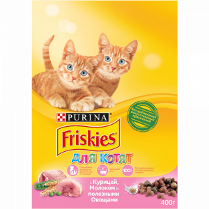 Корм для котят "FRISKIES"(кур/овощ/м)400