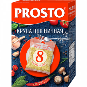 Крупа пшеничная "ПРОСТО" РФ 0.5 кг