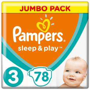Подгузники "PAMPERS"(sleep&play