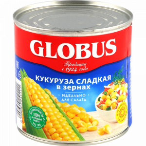 Кукуруза сладкая "ГЛОБУС"(ж/б) 340г