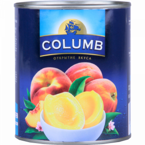 Персики "COLUMB" (рез.пол.в с/с) 820г
