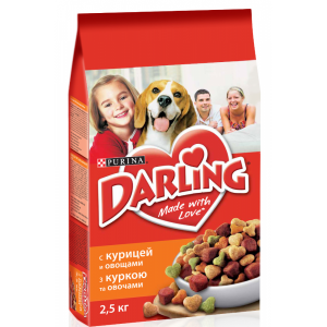 Корм "DARLING" (курица и овощи) 2.5кг
