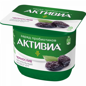 Йогурт"АКТИВИА"стак(черносл)2.9% РФ 150г