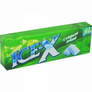 Жев.резинка "ICE-X" (слад.мята