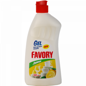 Гель д/м посуды"FAVORY"(лимон)500мл