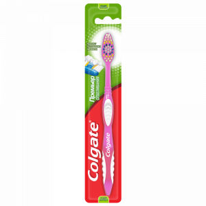 Зубн.щетка "COLGATE" (премьер отбел) роз