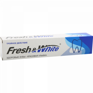 Зубная паста"FRESH&WHITE"тройн.дейс