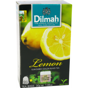 Чай черн."DILMAH"(лимон)20х1.5г