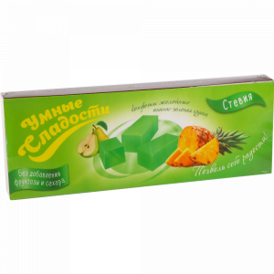 Конфеты желейн.ананас-зеленая груша 90г