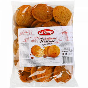 Печенье овсяное с изюмом "LA KOMO" 250 г