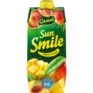 Нектар "SUN SMILE" (персик/манго) 0.75 л
