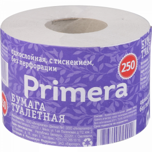 Бумага туалетная "PRIMERA" (250)