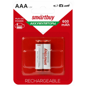 Аккумулятор "Smartbuy" AAA/2BL 600mAh