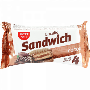 Печенье сахарное "SANDWICH COCOA" 100г