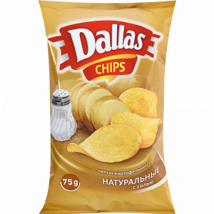 Картофельные чипсы "DALLAS" (соль) 75г