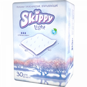 Пеленки д/дет"SKIPPY LIGHT"(60x60)30шт