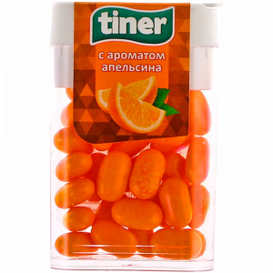 Драже "TINER" (апельсин) 16 г