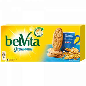 Печенье"BELVITA УТРЕННЕЕ"(зл.хлопья)225г