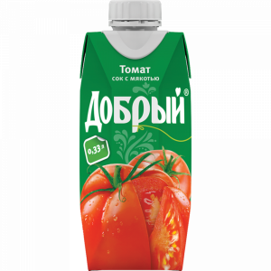 Сок "ДОБРЫЙ" (томатный с солью)  0.33л