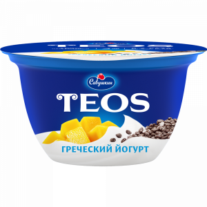 Йогурт"ГРЕЧЕСКИЙ TEOS"(манг/чиа)2