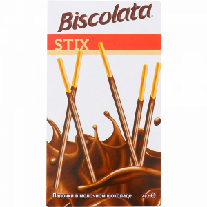 Бисквитные палочки"BISCOLATA"(глаз.)40г