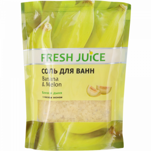 Соль д/ванн "FRESH JUICE" (Банан) 500мл