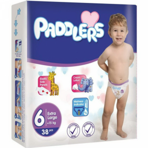 Детские подг."PADDLERS"(Extra Large)38шт