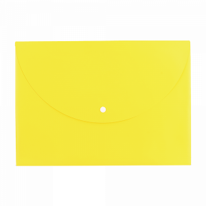 Папка-конверт"DELI"(на кнопке А4)желтый