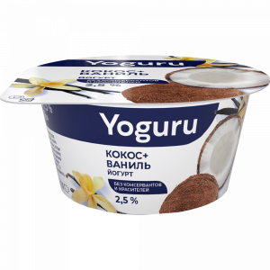 Йогурт"YOGURU"(кокос-ванил