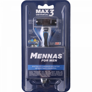 Бритва"MENNAS"(MAX3 universal+1кассета)