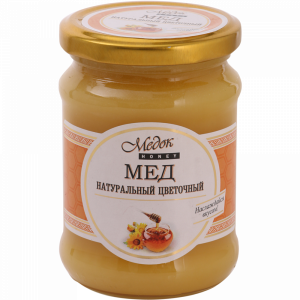 Мёд натуральный цветочный(ст.б.)350г