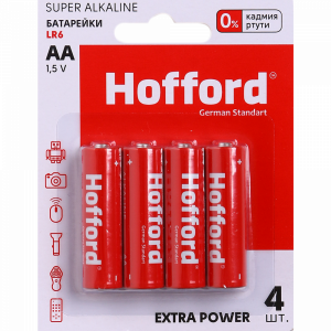 Батарейка"HOFFORD" (алкал.4шт АА)