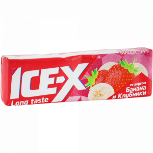 Жев.рез.б/сах"ICE-X"(клубн.-банан)14г