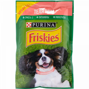 Корм для собак"FRISKIES"(с телятиной)85г