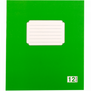 Тетрадь для записи 12л№4 (узк.лин.)зелен