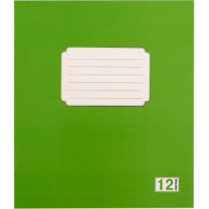 Тетрадь для записи 12л№6 (клетка)зелен