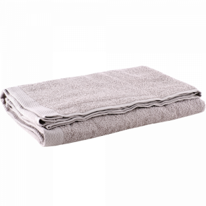 Полотенце махровое с борд(р70x140)серый