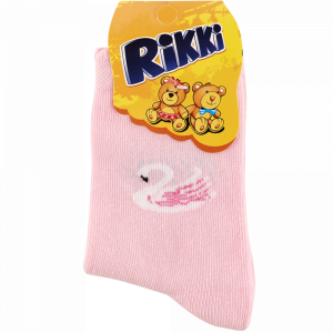 Носки дет."RIKKI"(роз.с бел.леб)р16-18