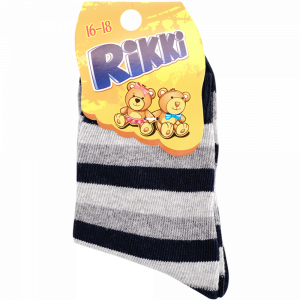 Носки дет."RIKKI"(сине-сер. полоc)р16-18