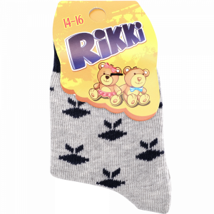 Носки дет."RIKKI"(сер.c син зайц)р14-16