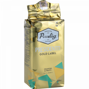 Кофе"PAULIG PRESID.GOLD LABEL"(мол) 250г