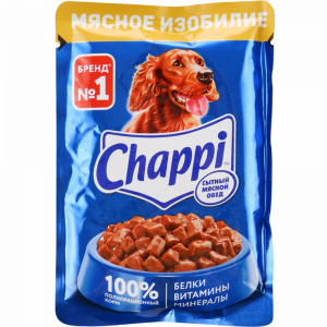 Корм для собак"CHAPPI"(мясн.изобилие)85г