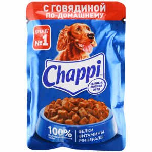 Корм для собак "CHAPPI" (говядина) 85г