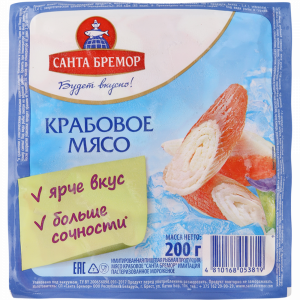 Крабовое мясо "САНТА БРЕМОР" (зам) 200г