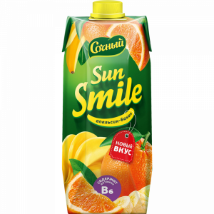 Напиток"SUN SMILE"(апельс-банан)0.75л