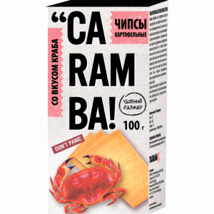 Чипсы картоф. "CARAMBA" (краб) 100г