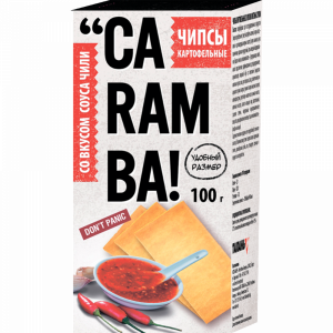 Чипсы картоф."CARAMBA"(соус чили)100г