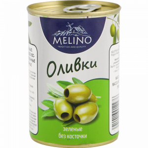 Оливки зеленые "MELINO" (б/к) 280г