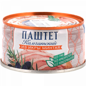 Паштет из икры минтая "КАМЧАТСКИЙ" 100г