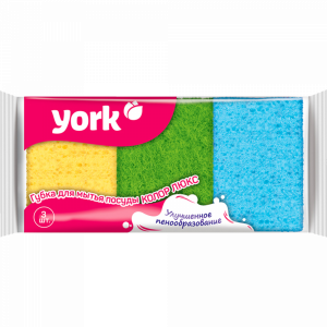 Губка для мытья посуды"YORK"(колор люкс)